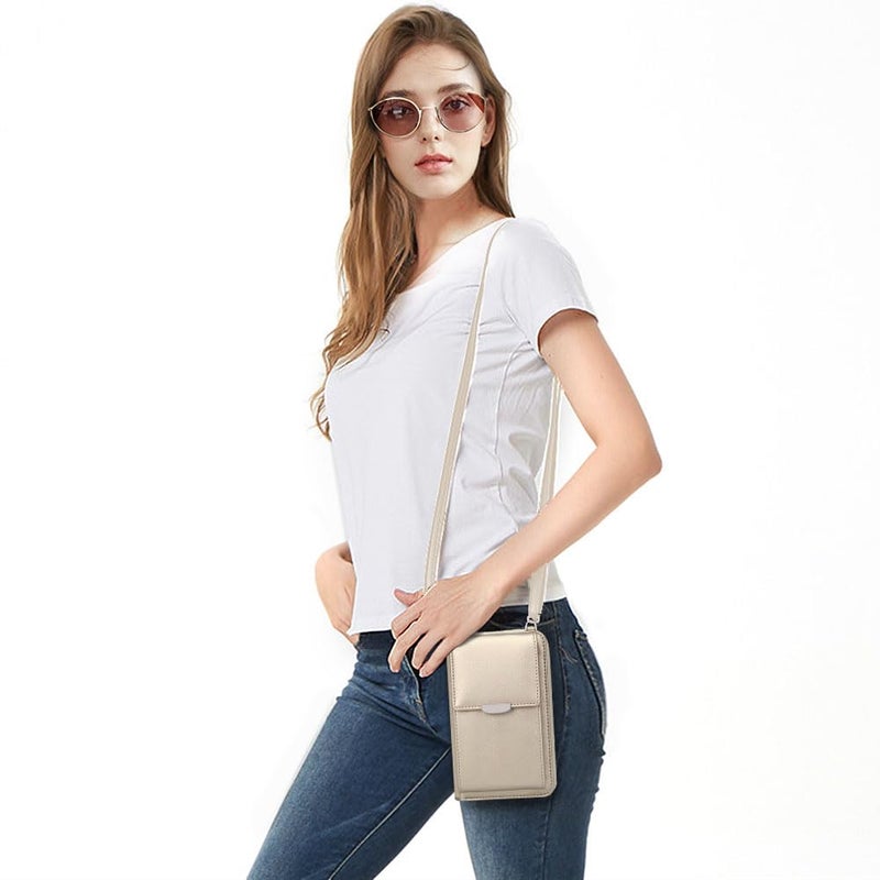 KUKOO Small Crossbody Bag Cell Phone Purse Wallet with Credit Card Slots for Women - Image 3